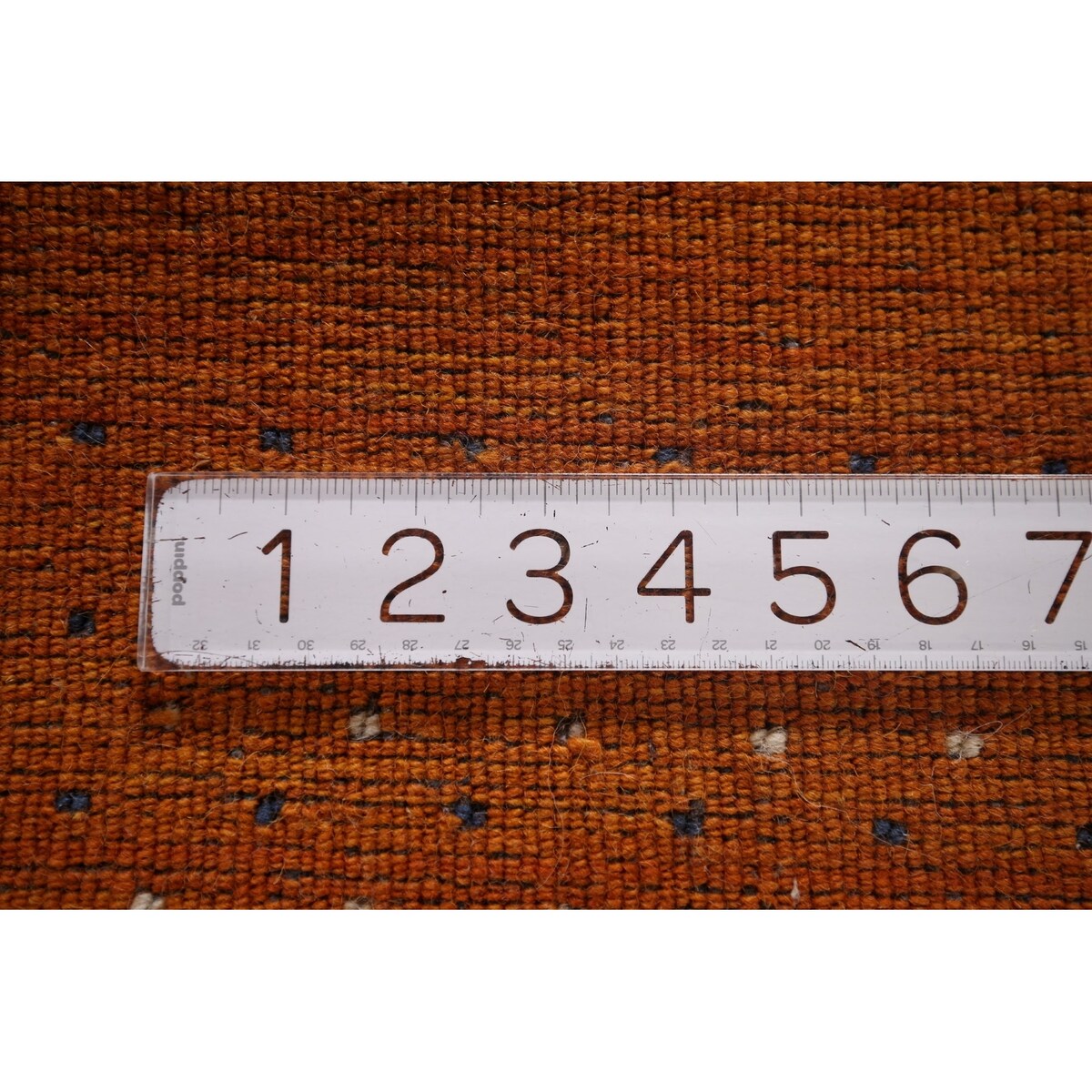 Tribal Orange Gabbeh Indian Runner Rug Handmade Wool Carpet - 2'7"x 9'9"