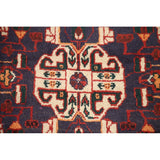 Tribal Red Shiraz Persian Vintage Area Rug Handmade Wool Carpet - 5'0" x 8'3"