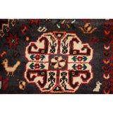 Tribal Red Shiraz Persian Vintage Area Rug Handmade Wool Carpet - 5'0" x 8'3"