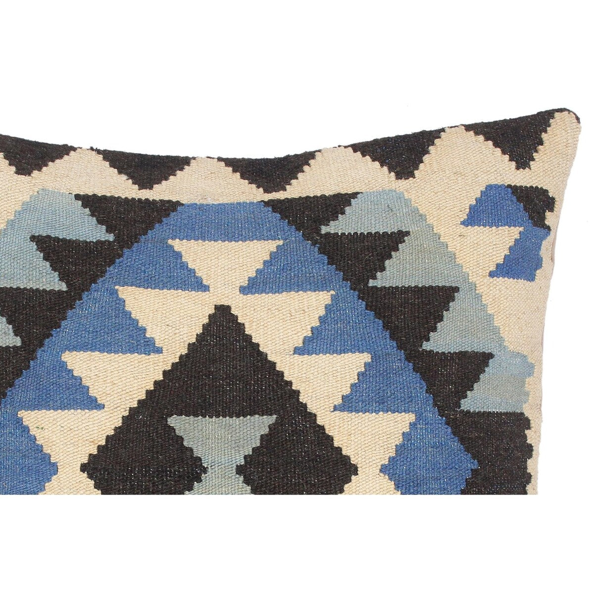 Tribal Robbi Hand-Woven Turkish Kilim Throw Pillow 18 in. x 18 in.