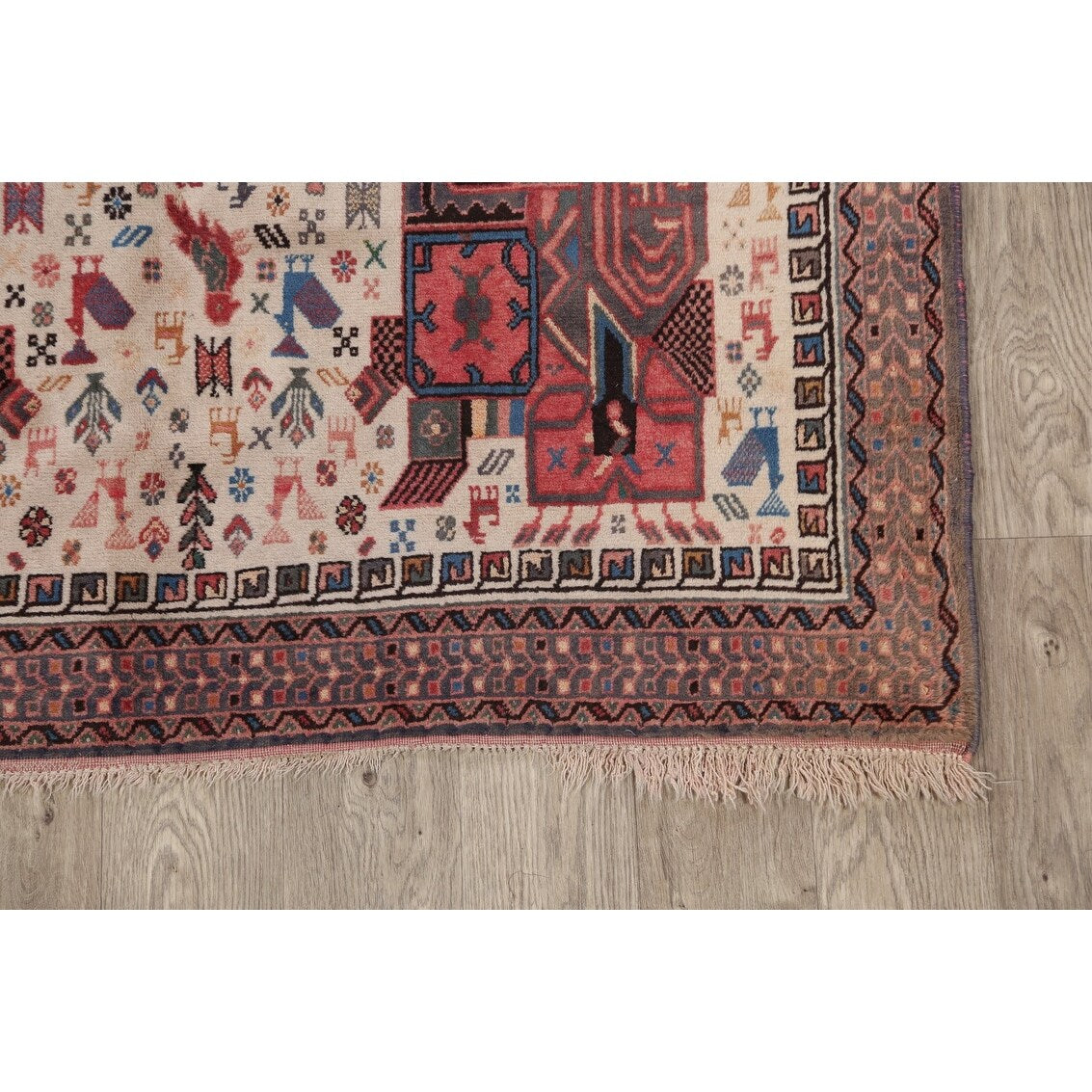 Tribal Sirjan Persian Home Decor Area Rug Wool Handmade Foyer Carpet - 4'4" x 5'10"