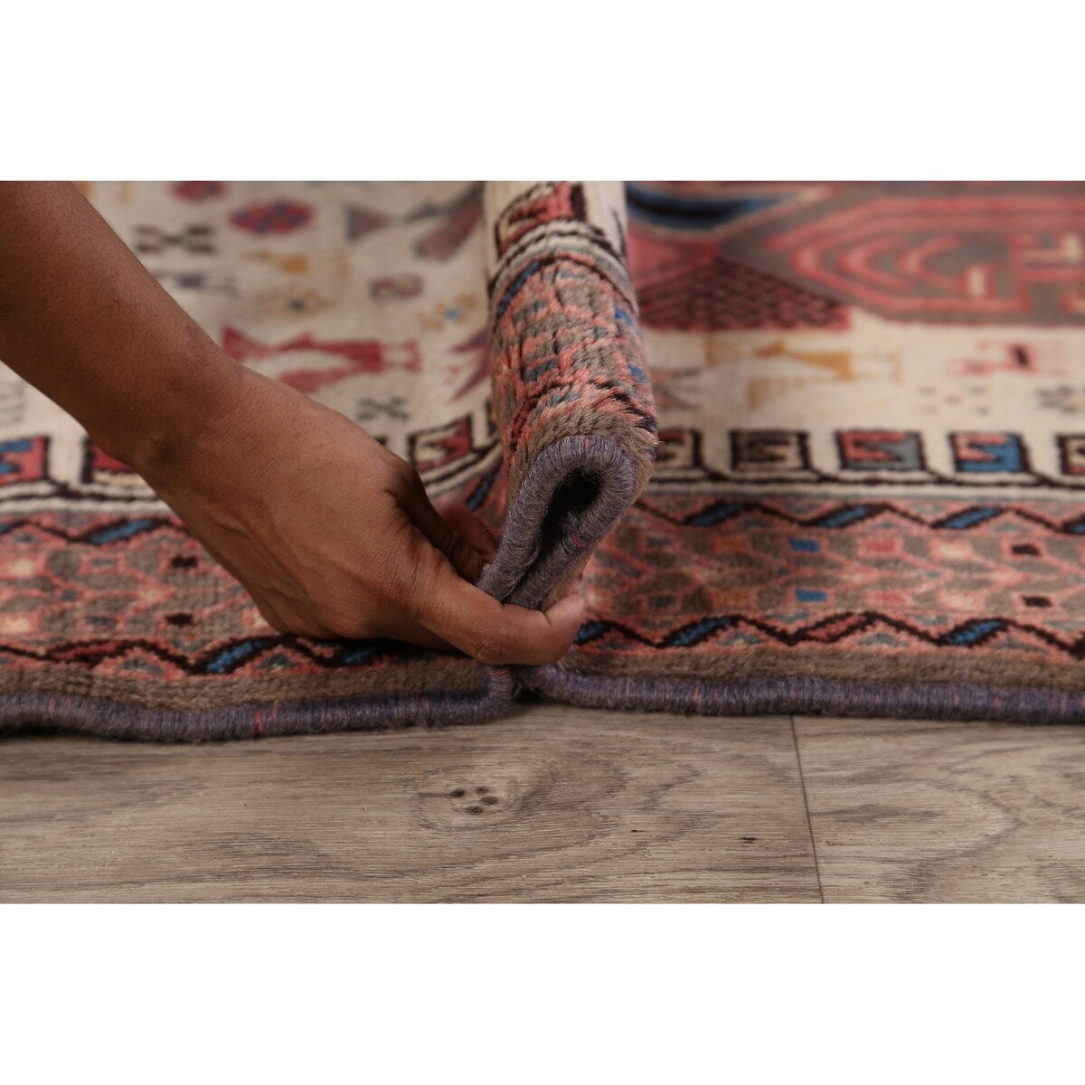 Tribal Sirjan Persian Home Decor Area Rug Wool Handmade Foyer Carpet - 4'4" x 5'10"