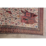 Tribal Sirjan Persian Home Decor Area Rug Wool Handmade Foyer Carpet - 4'4" x 5'10"