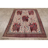Tribal Sirjan Persian Home Decor Area Rug Wool Handmade Foyer Carpet - 4'4" x 5'10"