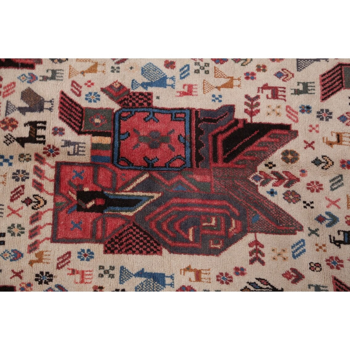 Tribal Sirjan Persian Home Decor Area Rug Wool Handmade Foyer Carpet - 4'4" x 5'10"
