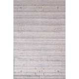 Tribal Striped Gabbeh Indian Area Rug Handmade Wool Carpet - 5'2"x 7'9"