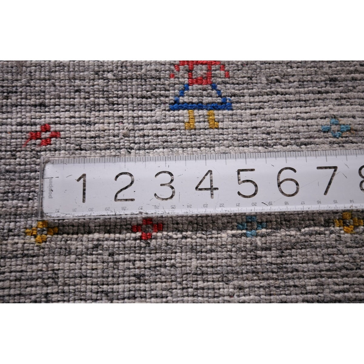 Tribal Striped Gabbeh Indian Area Rug Handmade Wool Carpet - 5'2"x 7'9"