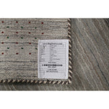 Tribal Striped Gabbeh Oriental Area Rug Handmade Wool Carpet - 5'9"x 8'1"