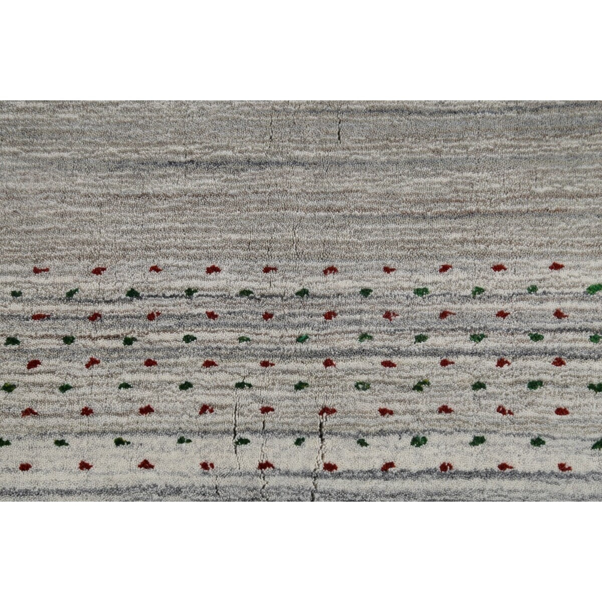 Tribal Striped Gabbeh Oriental Area Rug Handmade Wool Carpet - 5'9"x 8'1"