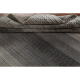 Tribal Striped Gabbeh Oriental Area Rug Handmade Wool Carpet - 5'9"x 8'1"