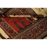 Tribal Sumak Kilim Persian Wool Area Rug Hand-Woven Kitchen Carpet - 3'2" x 6'0"