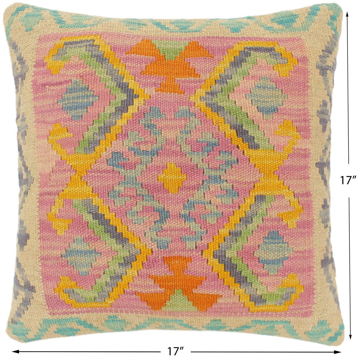 Tribal Turkish Costello Hand Woven Kilim Pillow