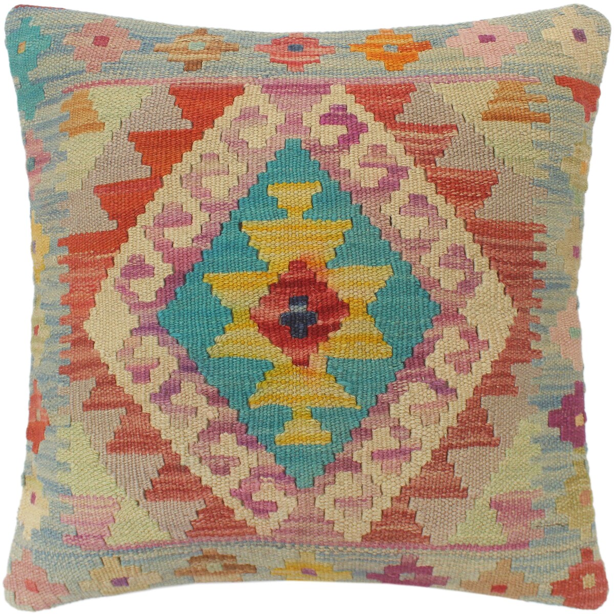 Tribal Turkish McIntyre Hand Woven Kilim Pillow