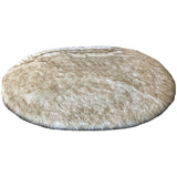 Spectrum Faux Sheepskin Oval Shape Shag Area Rug