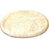 Spectrum Faux Sheepskin Oval Shape Shag Area Rug