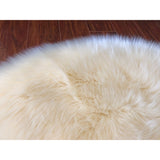 Spectrum Faux Sheepskin Oval Shape Shag Area Rug