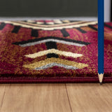 Tribes GC_YLS4002 Red Southwest Area Rug