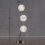 Triella Nickel Finish Table Lamp by iNSPIRE Q Bold