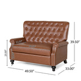 Trillium Faux Leather Oversized Recliner with Nailhead Trim by Christopher Knight Home