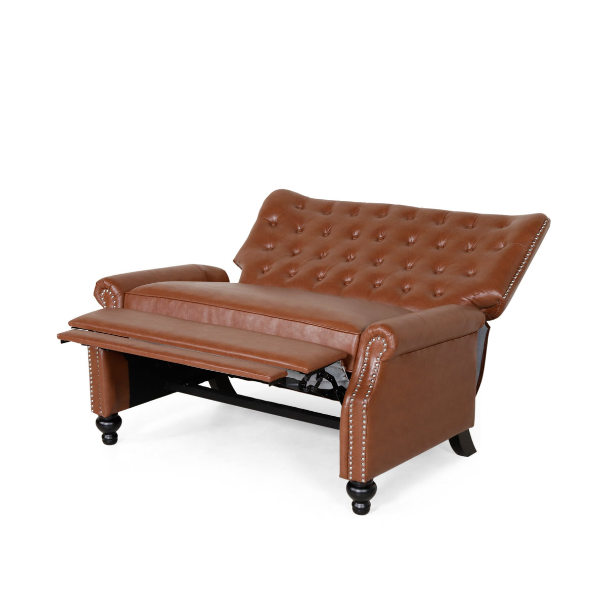 Trillium Faux Leather Oversized Recliner with Nailhead Trim by Christopher Knight Home