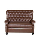 Trillium Faux Leather Oversized Recliner with Nailhead Trim by Christopher Knight Home