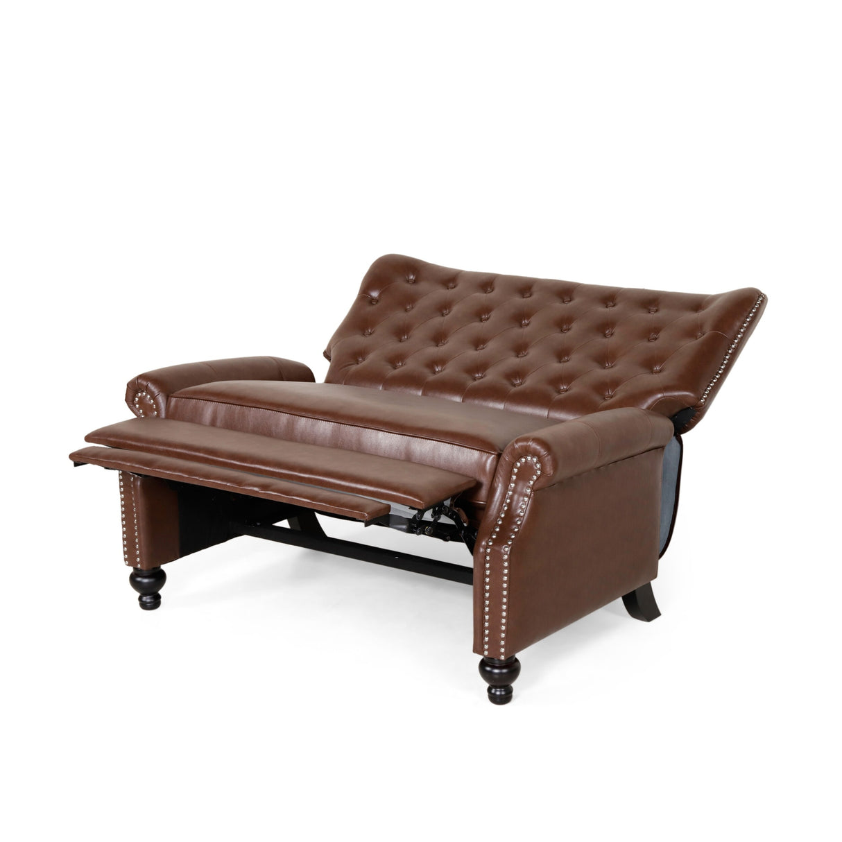 Trillium Faux Leather Oversized Recliner with Nailhead Trim by Christopher Knight Home