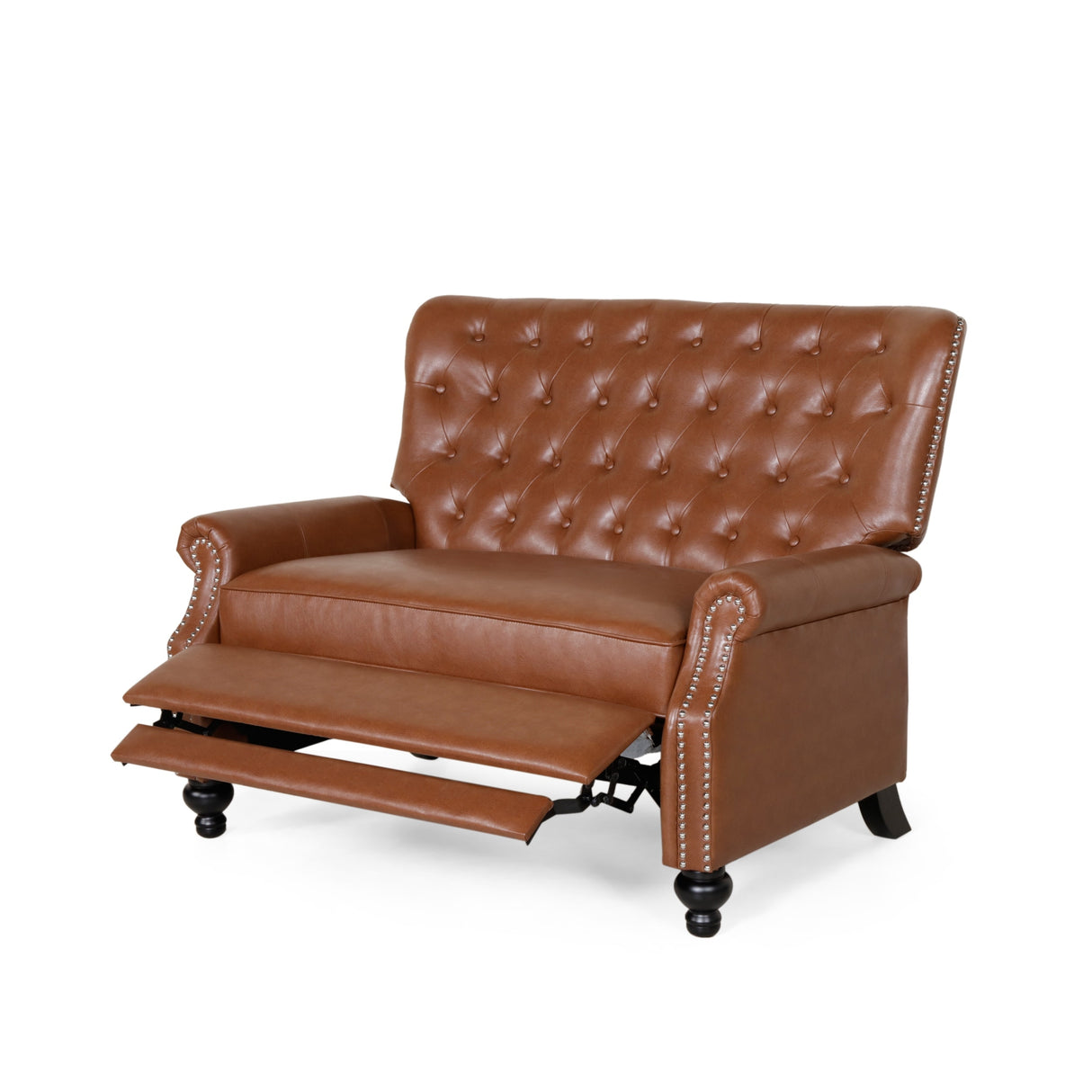 Trillium Faux Leather Oversized Recliner with Nailhead Trim by Christopher Knight Home