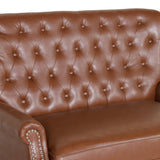 Trillium Faux Leather Oversized Recliner with Nailhead Trim by Christopher Knight Home