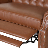 Trillium Faux Leather Oversized Recliner with Nailhead Trim by Christopher Knight Home