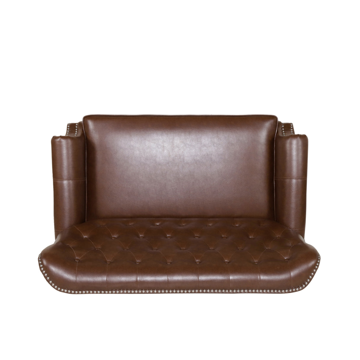 Trillium Faux Leather Oversized Recliner with Nailhead Trim by Christopher Knight Home