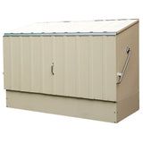 Trimetals Cream Outdoor Heavy Duty Steel Bicycle Storage Locker