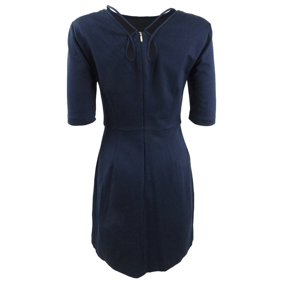 Trina Turk Women's Aroma Keyhole-Back Dress (2, Indigo)