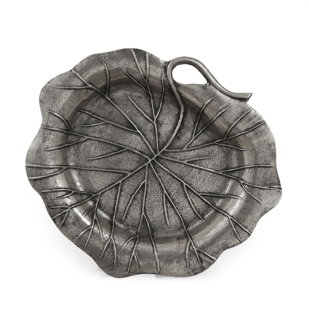 Trion Indoor Aluminum Handcrafted Leaf Dish by Christopher Knight Home