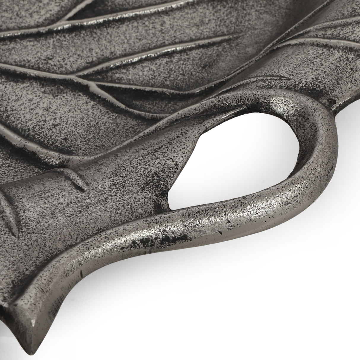 Trion Indoor Aluminum Handcrafted Leaf Dish by Christopher Knight Home