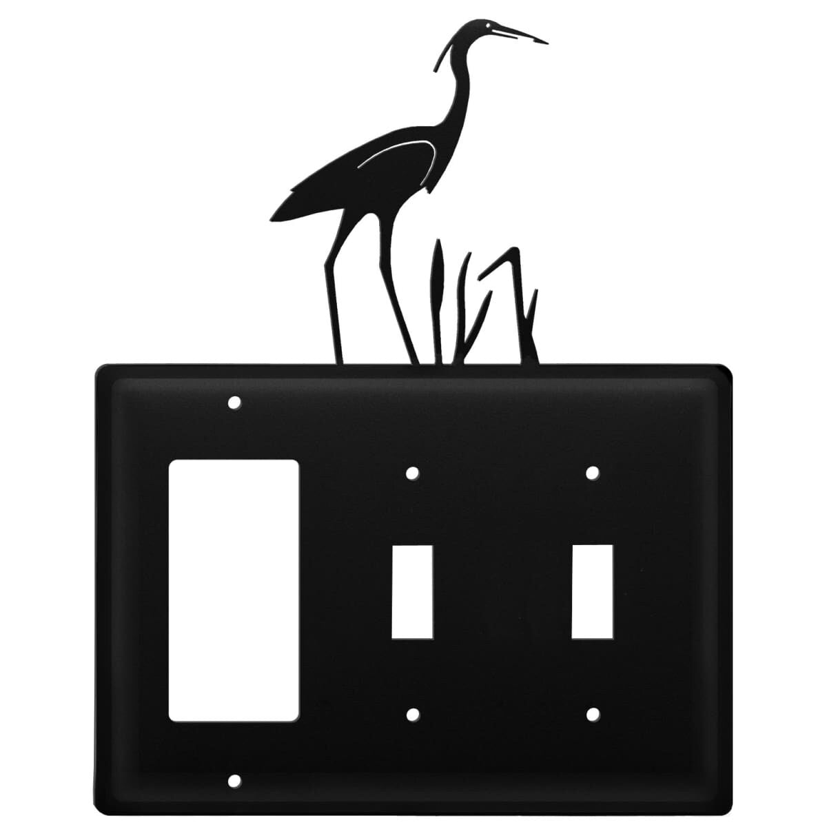 Triple Heron - Single GFI and Double Switch Cover - CUSTOM Product - If Out Of Stock, Allow 4 to 6 Weeks - 8