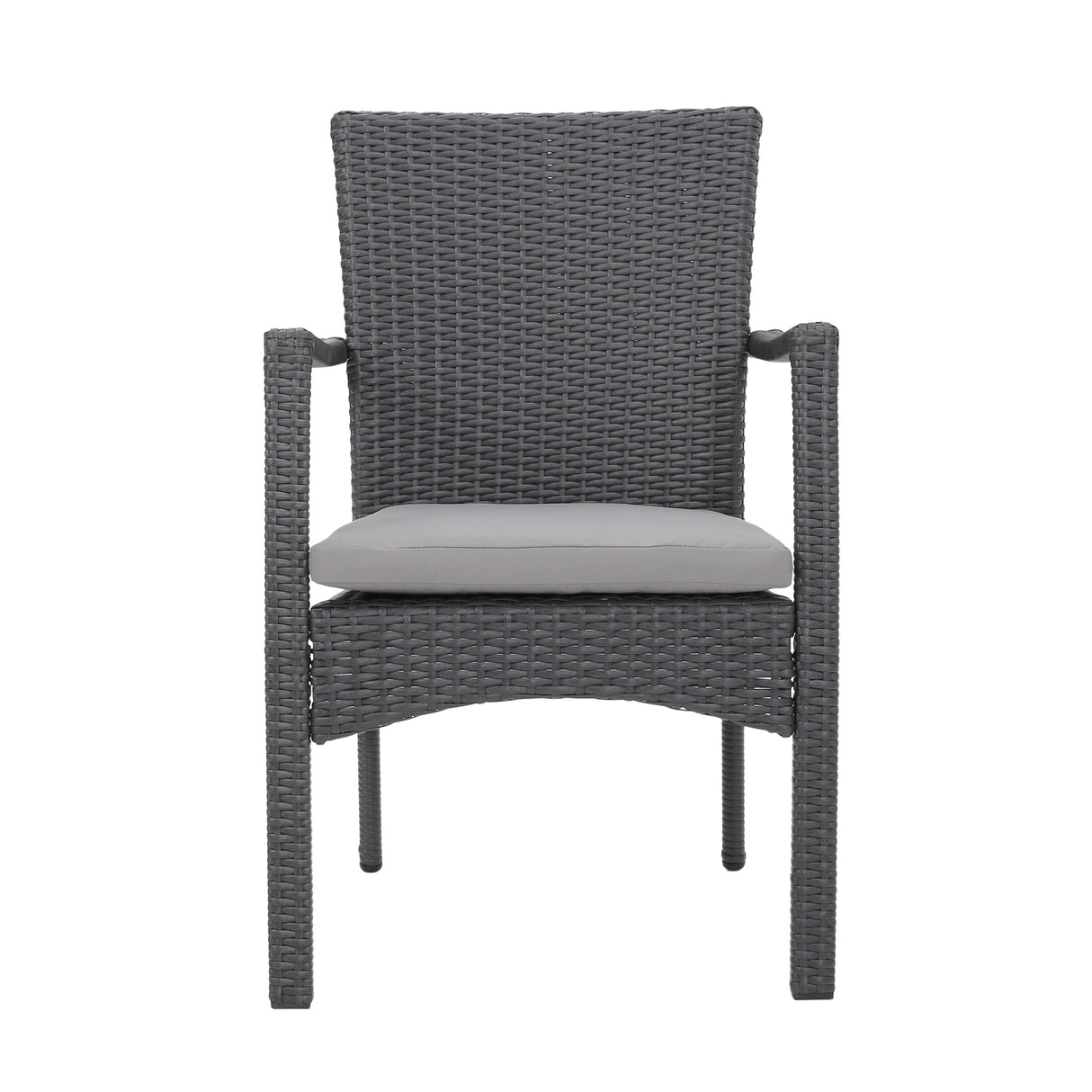 Tritan Outdoor 6-piece Rectangle Aluminum Wicker Dining Set with Cushions by Christopher Knight Home