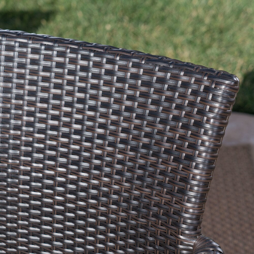 Triton Outdoor Rectangle Light-Weight Concrete Dining Set by Christopher Knight Home