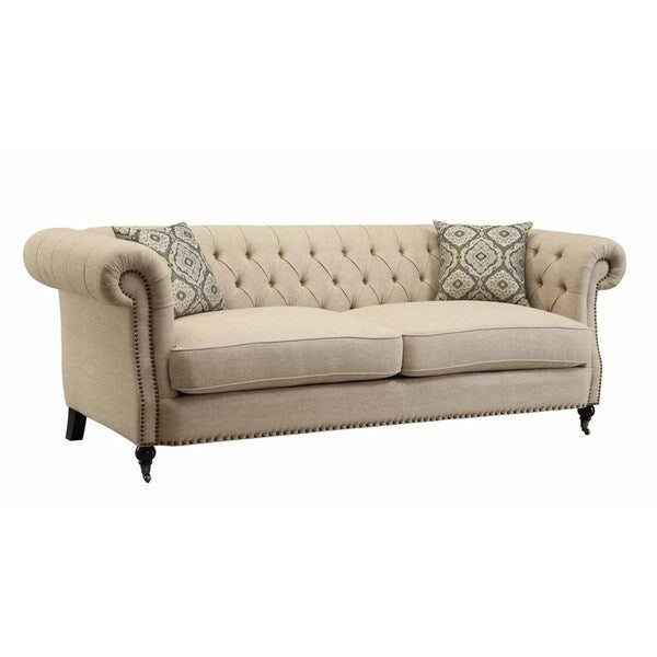Trivellato Traditional Oatmeal 2-piece Living Room Set
