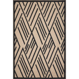 Tropical Black Diamond Indoor / Outdoor Area Rug - 5'x7'