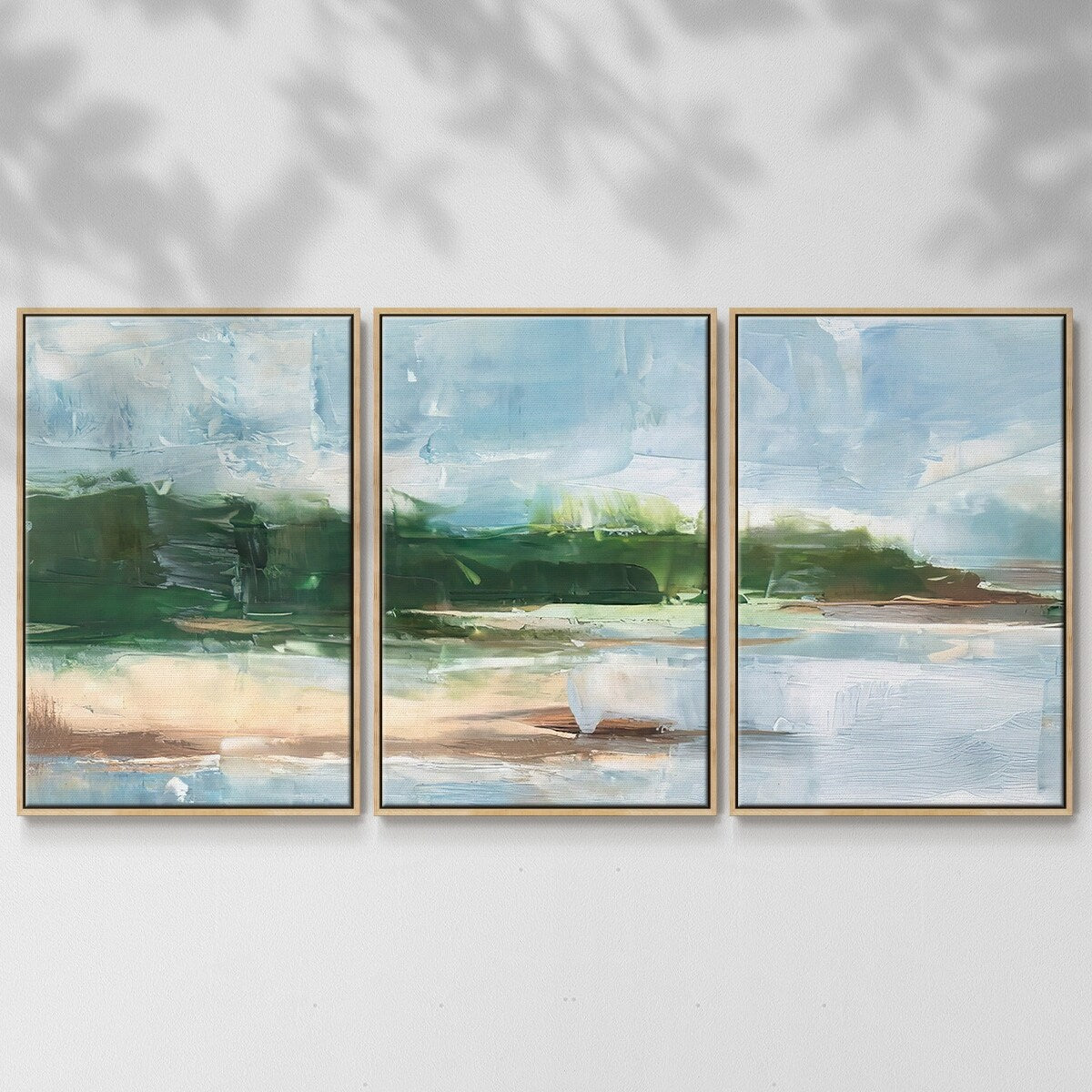 Tropical Shore II - Multi Piece Framed Canvas