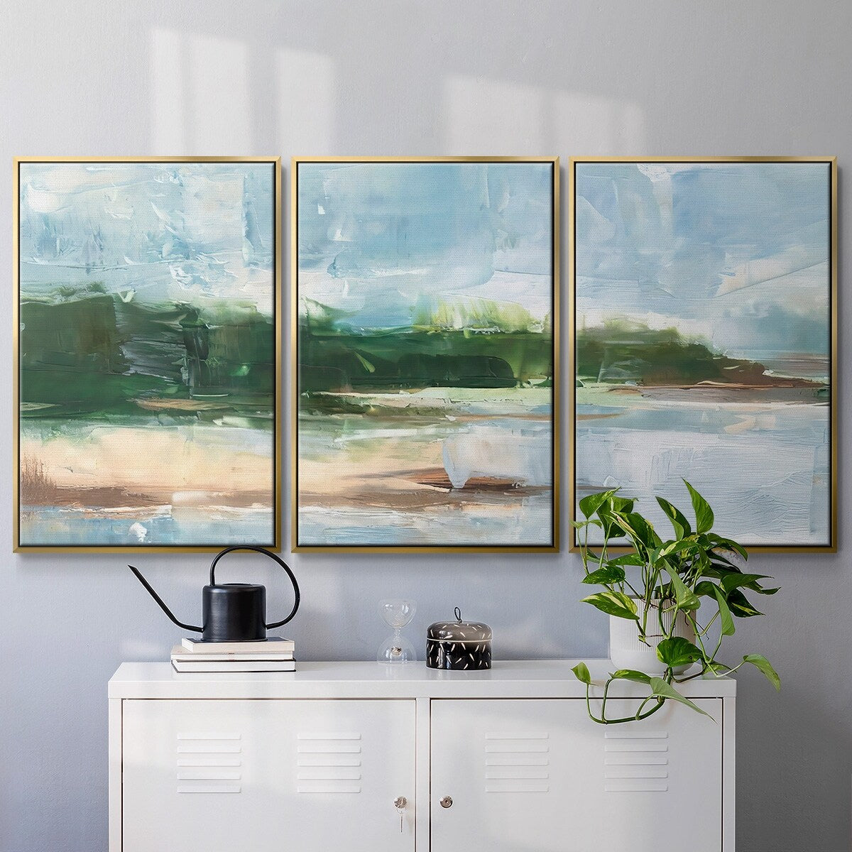 Tropical Shore II - Multi Piece Framed Canvas