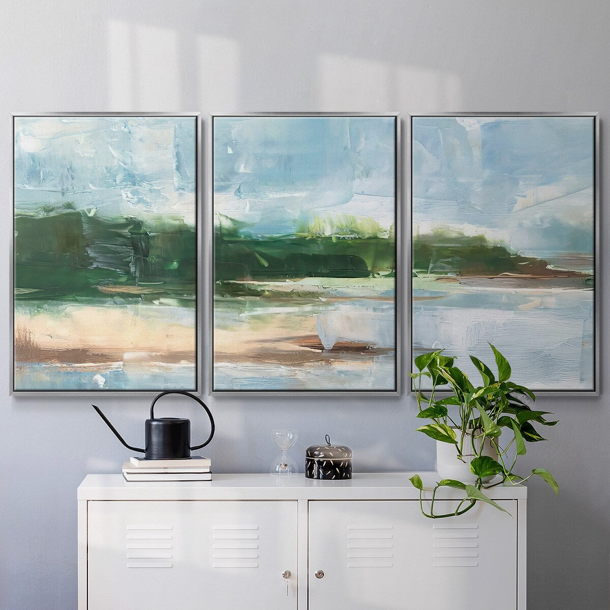 Tropical Shore II - Multi Piece Framed Canvas
