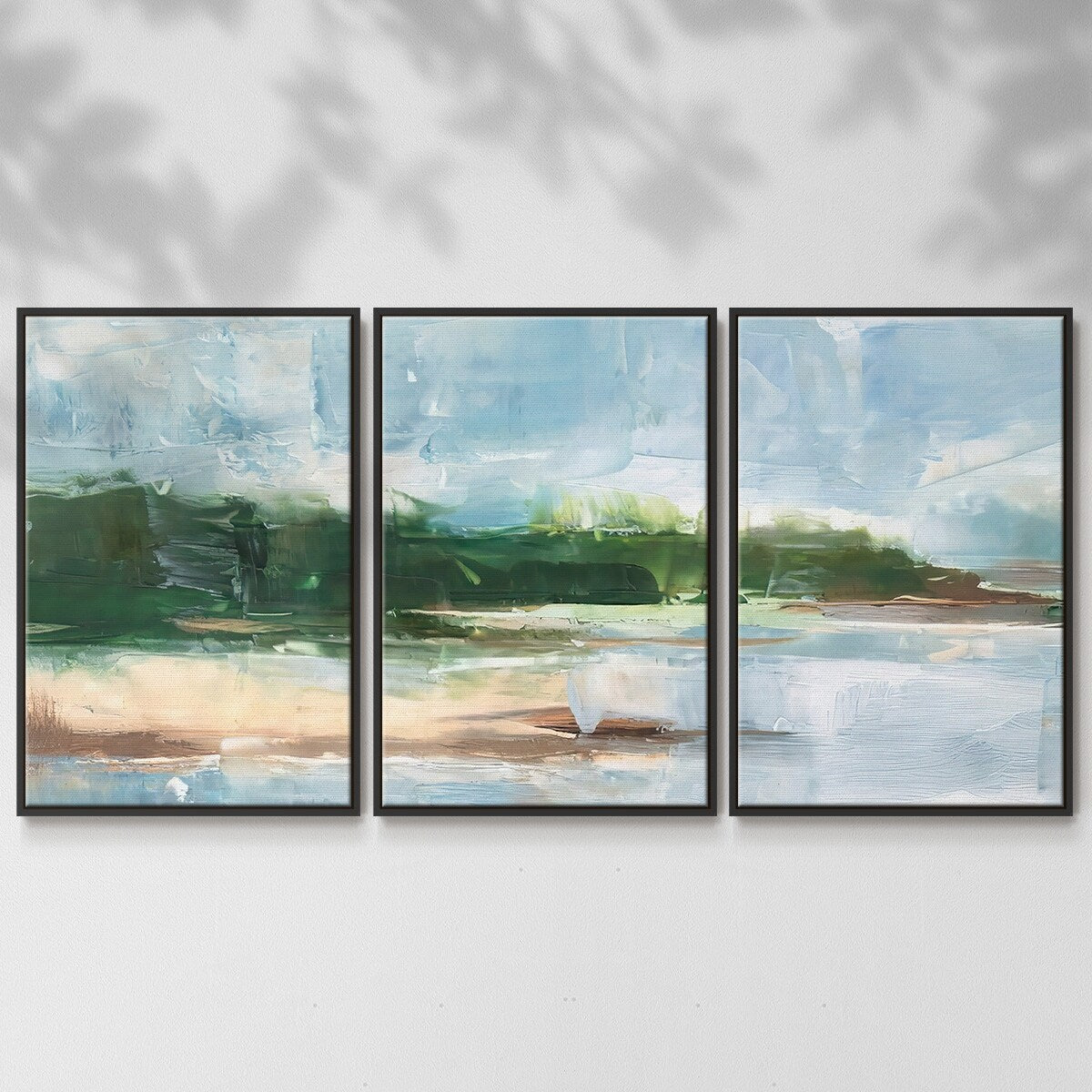 Tropical Shore II - Multi Piece Framed Canvas