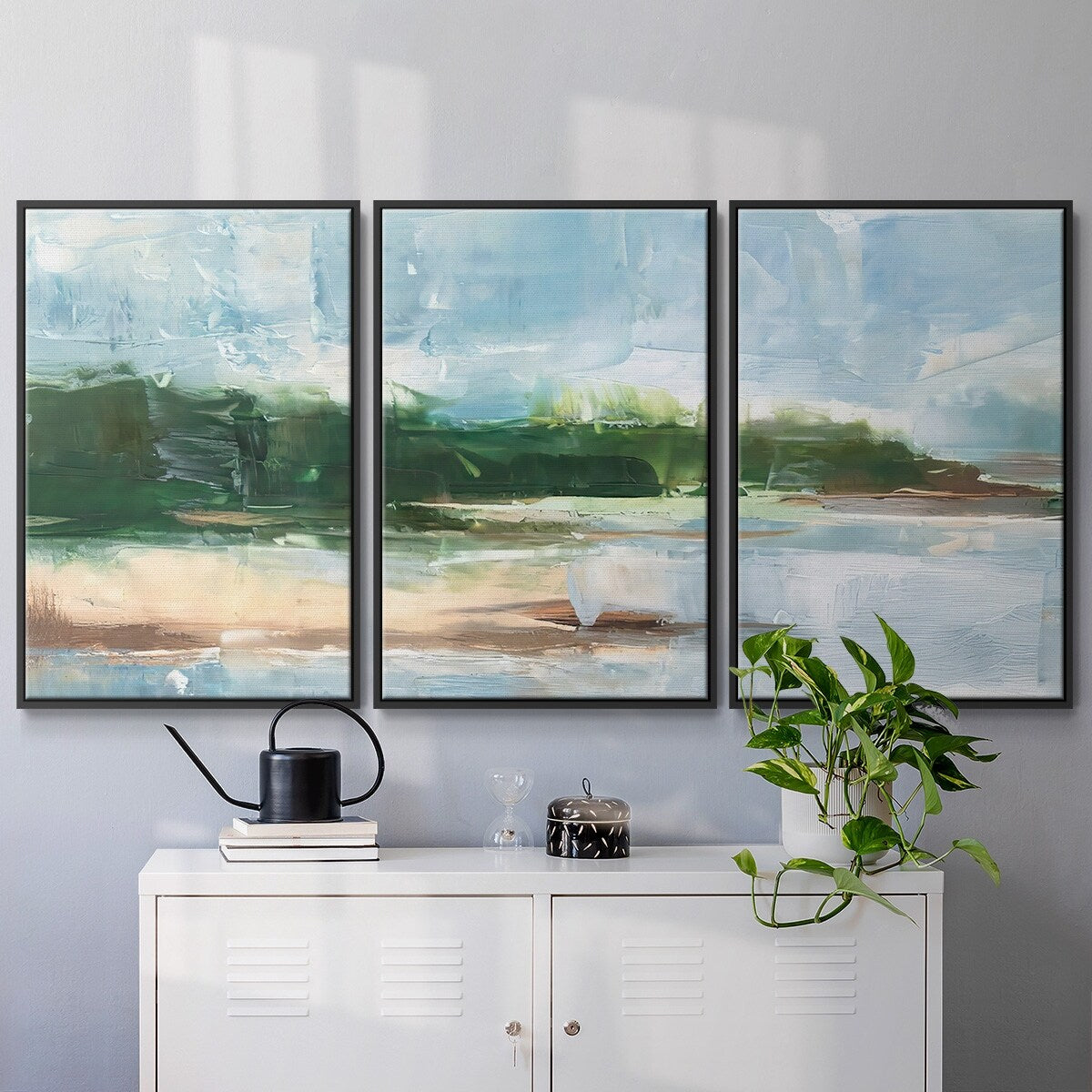 Tropical Shore II - Multi Piece Framed Canvas