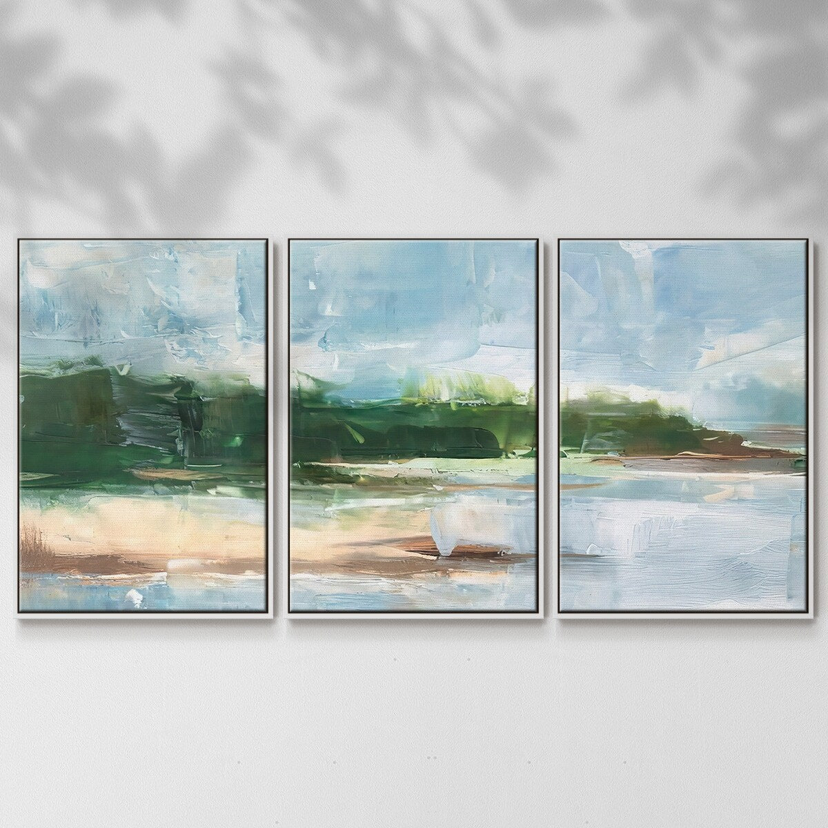 Tropical Shore II - Multi Piece Framed Canvas
