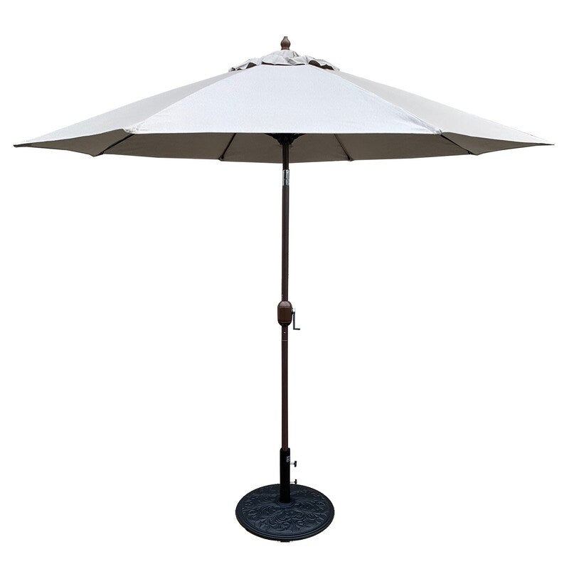 Tropishade 7.5' Market Umbrella with Sunbrella 5481 Tanner Taupe