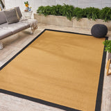 Troy Indoor/ Outdoor Border Area Rug by Christopher Knight Home - 130" L x 94" W x 1" H