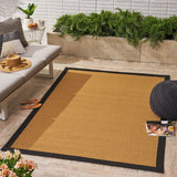 Troy Indoor/ Outdoor Border Area Rug by Christopher Knight Home - 130" L x 94" W x 1" H