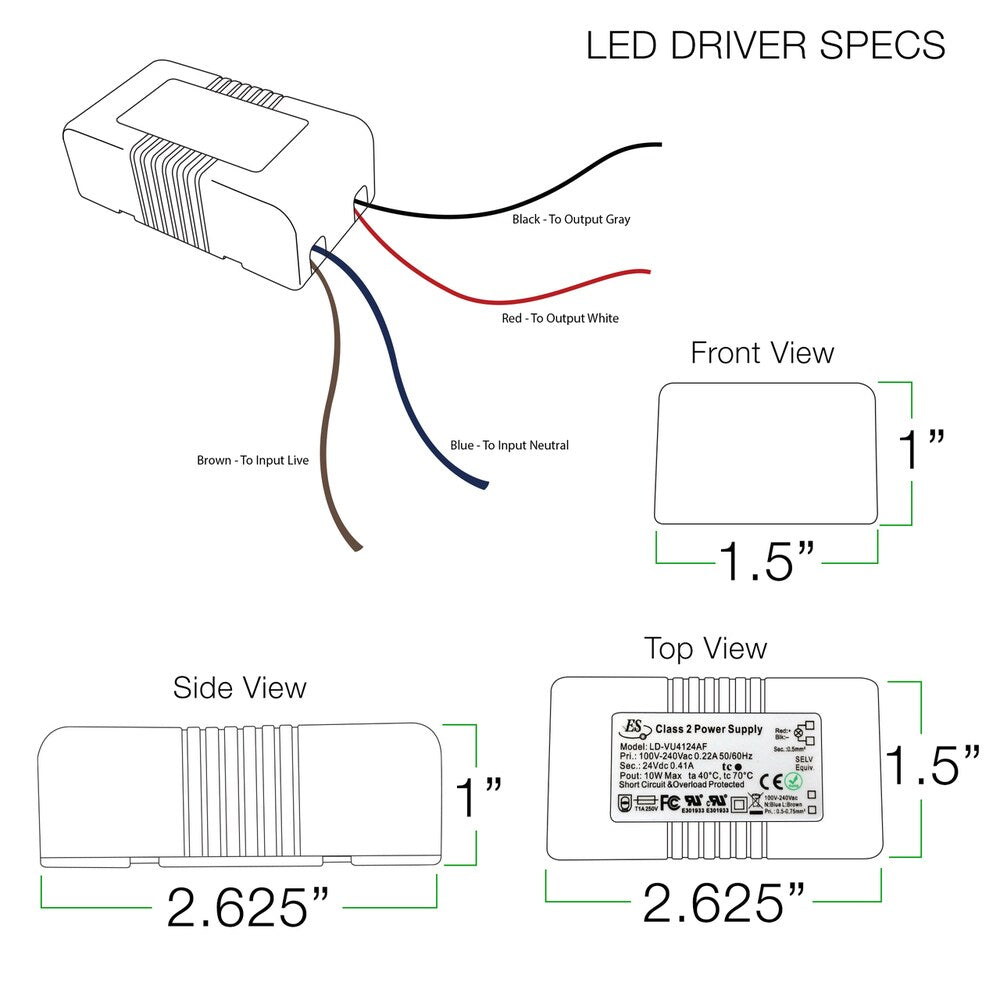 Tru-Slim Hardwire/Direct-Wire LED Picture Light, Satin Nickel, 16"