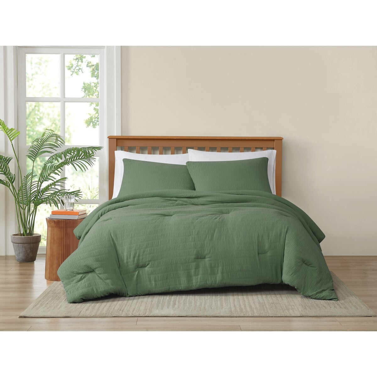Truly Soft Crinkle Garment Wash Comforter Set